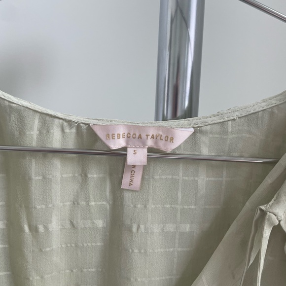 Rebecca Taylor Mini Dress Light Green Small - Picture 3 of 4